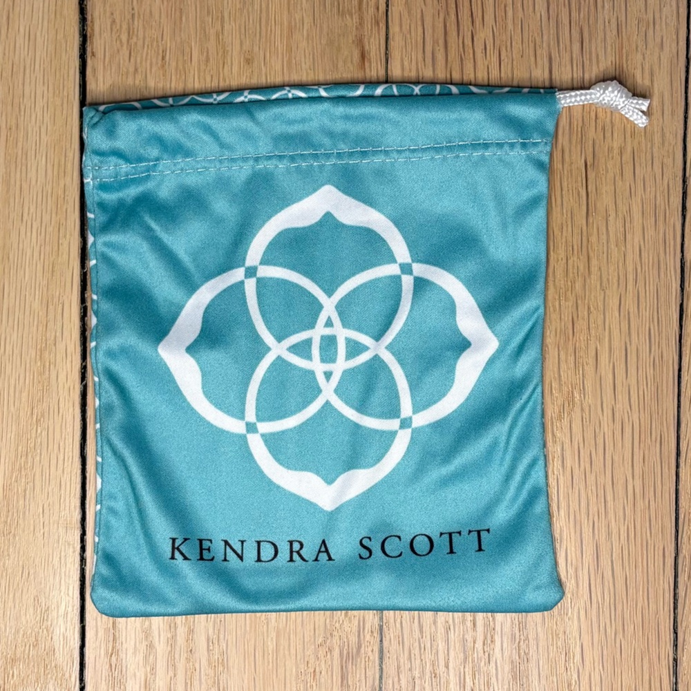 Kendra Scott Aqua Jewelry Dust Bag